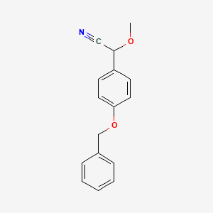 2-[4-(Benzyloxy)phenyl]-2-methoxyacetonitrile