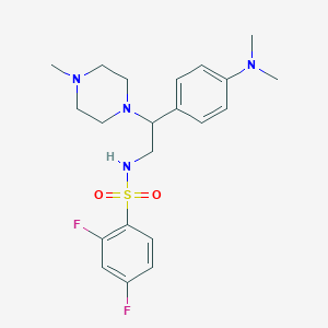 N-(2-(4-(dimethylamino)phenyl)-2-(4-methylpiperazin-1-yl)ethyl)-2,4-difluorobenzenesulfonamide
