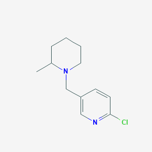 2-Chloro-5-[(2-methylpiperidin-1-yl)methyl]pyridine