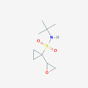 molecular formula C9H17NO3S B2515123 N-tert-butyl-1-(oxiran-2-yl)cyclopropane-1-sulfonamide CAS No. 2167060-39-9