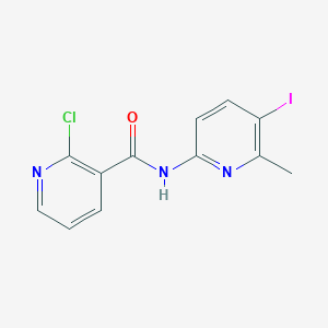 molecular formula C12H9ClIN3O B251513 2-chloro-N-(5-iodo-6-methylpyridin-2-yl)pyridine-3-carboxamide 
