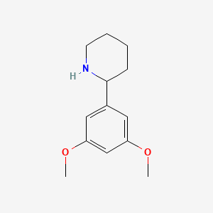 molecular formula C13H19NO2 B2515130 2-(3,5-Dimethoxyphenyl)piperidine CAS No. 383128-06-1