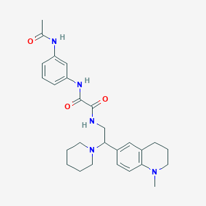N-[3-(acetylamino)phenyl]-N'-[2-(1-methyl-1,2,3,4-tetrahydroquinolin-6-yl)-2-piperidin-1-ylethyl]ethanediamide