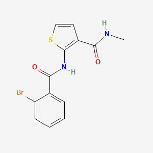 molecular formula C13H11BrN2O2S B2515146 2-(2-溴苯甲酰胺)-N-甲基噻吩-3-甲酰胺 CAS No. 864941-41-3
