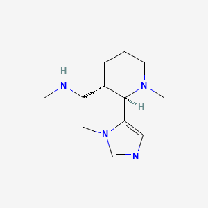 N-Methyl-1-[(2R,3S)-1-methyl-2-(3-methylimidazol-4-yl)piperidin-3-yl]methanamine