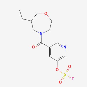 6-Ethyl-4-(5-fluorosulfonyloxypyridine-3-carbonyl)-1,4-oxazepane