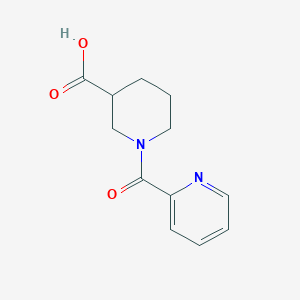 molecular formula C12H14N2O3 B2515163 1-(Pyridine-2-carbonyl)piperidine-3-carboxylic acid CAS No. 926246-86-8