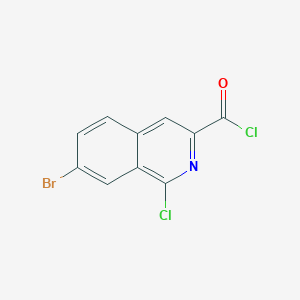 molecular formula C10H4BrCl2NO B2515184 7-Bromo-1-chloroisoquinoline-3-carbonyl chloride CAS No. 2166993-72-0