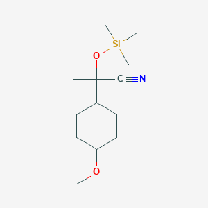 2-(4-Methoxycyclohexyl)-2-[(trimethylsilyl)oxy]propanenitrile