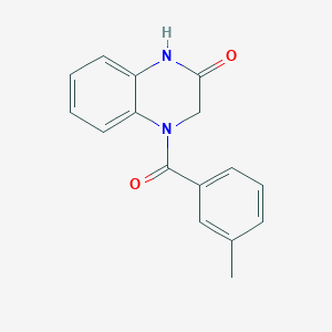 4-(3-methylbenzoyl)-3,4-dihydroquinoxalin-2(1H)-one