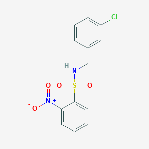 N-(3-chlorobenzyl)-2-nitrobenzenesulfonamide