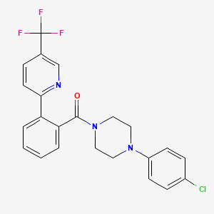 1-(4-Chlorophenyl)-4-{2-[5-(trifluoromethyl)pyridin-2-yl]benzoyl}piperazine