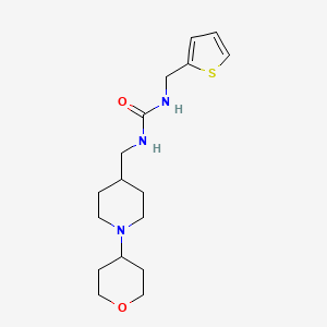 1-((1-(tetrahydro-2H-pyran-4-yl)piperidin-4-yl)methyl)-3-(thiophen-2-ylmethyl)urea