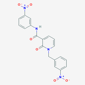 1-(3-nitrobenzyl)-N-(3-nitrophenyl)-2-oxo-1,2-dihydropyridine-3-carboxamide