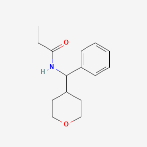 N-[Oxan-4-yl(phenyl)methyl]prop-2-enamide