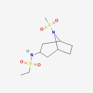 N-(8-(methylsulfonyl)-8-azabicyclo[3.2.1]octan-3-yl)ethanesulfonamide