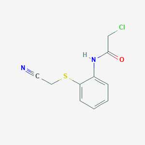 2-chloro-N-{2-[(cyanomethyl)sulfanyl]phenyl}acetamide
