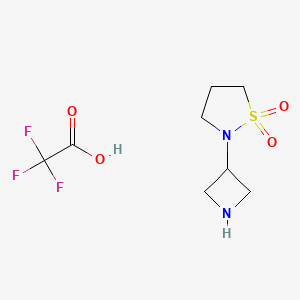 2-(Azetidin-3-yl)-1,2-thiazolidine 1,1-dioxide;2,2,2-trifluoroacetic acid