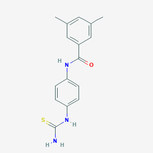 molecular formula C16H17N3OS B251524 N-[4-(carbamothioylamino)phenyl]-3,5-dimethylbenzamide 