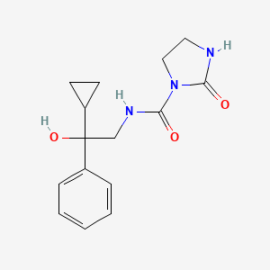 molecular formula C15H19N3O3 B2515261 N-(2-cyclopropyl-2-hydroxy-2-phenylethyl)-2-oxoimidazolidine-1-carboxamide CAS No. 2034540-10-6