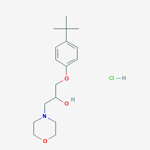 molecular formula C17H28ClNO3 B2515269 1-(4-Tert-butylphenoxy)-3-morpholin-4-ylpropan-2-ol hydrochloride CAS No. 35151-90-7