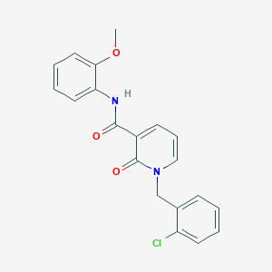 molecular formula C20H17ClN2O3 B2515271 1-(2-chlorobenzyl)-N-(2-methoxyphenyl)-2-oxo-1,2-dihydropyridine-3-carboxamide CAS No. 400077-84-1