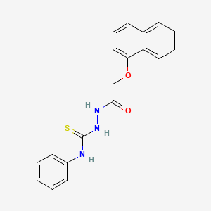 2-[2-(1-naphthyloxy)acetyl]-N-phenyl-1-hydrazinecarbothioamide