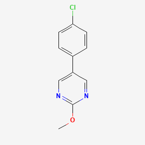 molecular formula C11H9ClN2O B2515275 5-(4-Chlorophenyl)-2-methoxypyrimidine CAS No. 27956-14-5