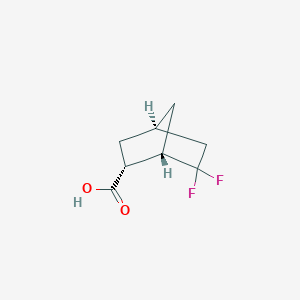 molecular formula C8H10F2O2 B2515281 (1S,2R,4S)-6,6-Difluorobicyclo[2.2.1]heptane-2-carboxylic acid CAS No. 2375250-55-6