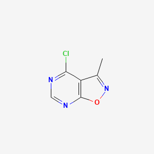 molecular formula C6H4ClN3O B2515286 4-Chloro-3-methylisoxazolo[5,4-d]pyrimidine CAS No. 51850-60-3