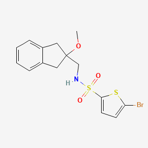 molecular formula C15H16BrNO3S2 B2515292 5-bromo-N-((2-methoxy-2,3-dihydro-1H-inden-2-yl)methyl)thiophene-2-sulfonamide CAS No. 2034445-64-0