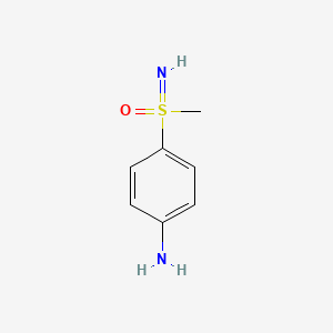 molecular formula C7H10N2OS B2515295 4-(S-methylsulfonimidoyl)aniline CAS No. 38764-51-1