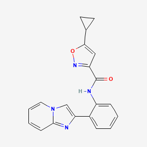 5-cyclopropyl-N-(2-(imidazo[1,2-a]pyridin-2-yl)phenyl)isoxazole-3-carboxamide