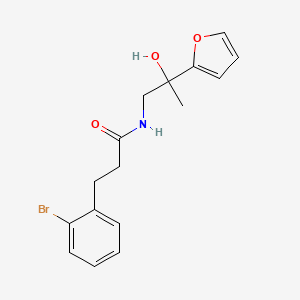 3-(2-bromophenyl)-N-(2-(furan-2-yl)-2-hydroxypropyl)propanamide