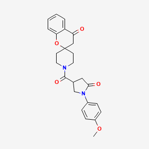 1'-(1-(4-Methoxyphenyl)-5-oxopyrrolidine-3-carbonyl)spiro[chroman-2,4'-piperidin]-4-one