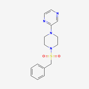molecular formula C15H18N4O2S B2515344 2-(4-(Benzylsulfonyl)piperazin-1-yl)pyrazine CAS No. 930083-14-0