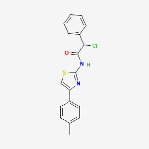 2-chloro-N-[4-(4-methylphenyl)-1,3-thiazol-2-yl]-2-phenylacetamide