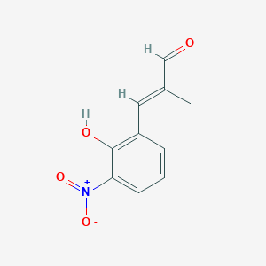 (2E)-3-(2-hydroxy-3-nitrophenyl)-2-methylprop-2-enal