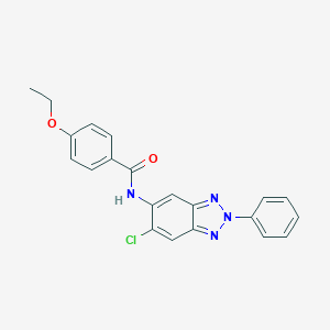 molecular formula C21H17ClN4O2 B251537 N-(6-chloro-2-phenyl-2H-benzotriazol-5-yl)-4-ethoxybenzamide 