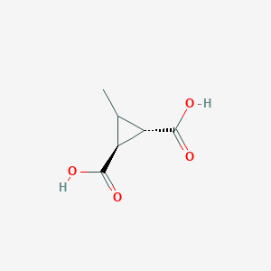 molecular formula C6H8O4 B2515372 3beta-Methylcyclopropane-1alpha,2beta-dicarboxylic acid CAS No. 75880-65-8