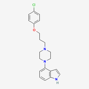 4-[4-[3-(4-chlorophenoxy)propyl]piperazin-1-yl]-1H-indole