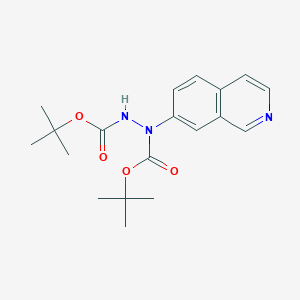 Di-tert-butyl 1-(isoquinolin-7-yl)hydrazine-1,2-dicarboxylate