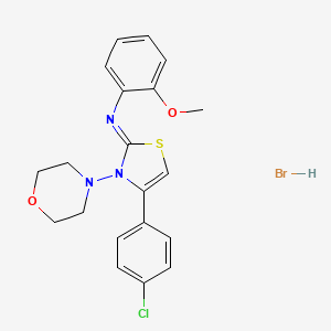 (Z)-N-(4-(4-chlorophenyl)-3-morpholinothiazol-2(3H)-ylidene)-2-methoxyaniline hydrobromide