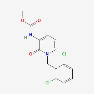 methyl N-[1-(2,6-dichlorobenzyl)-2-oxo-1,2-dihydro-3-pyridinyl]carbamate