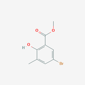 molecular formula C9H9BrO3 B2515394 Methyl 5-bromo-2-hydroxy-3-methylbenzoate CAS No. 40912-71-8