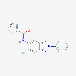 molecular formula C17H11ClN4OS B251540 N-(6-chloro-2-phenyl-2H-benzotriazol-5-yl)thiophene-2-carboxamide 
