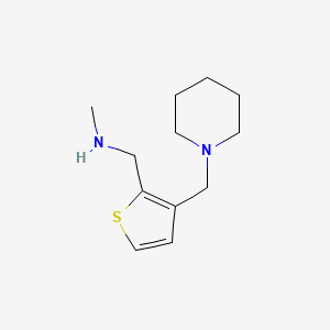 molecular formula C12H20N2S B2515410 N-甲基-1-[3-(哌啶-1-基甲基)-2-噻吩基]甲胺 CAS No. 937651-18-8