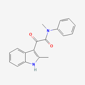 molecular formula C18H16N2O2 B2515436 N-methyl-2-(2-methyl-1H-indol-3-yl)-2-oxo-N-phenylacetamide CAS No. 852369-04-1