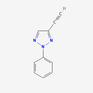 molecular formula C10H7N3 B2515439 4-Ethynyl-2-phenyltriazole CAS No. 1565317-13-6