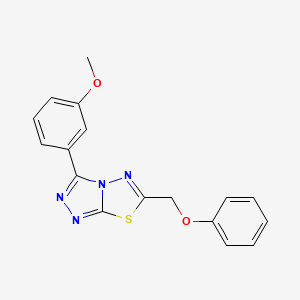 3-(3-Methoxyphenyl)-6-(phenoxymethyl)[1,2,4]triazolo[3,4-b][1,3,4]thiadiazole